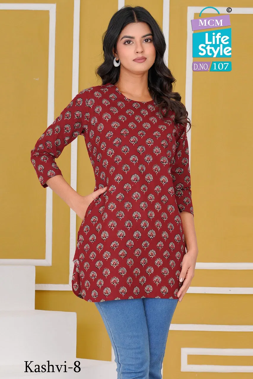 Kashvi Vol 8 By Mcm Fancy Cotton Wholesale Ladies Top Suppliers In Mumbai
